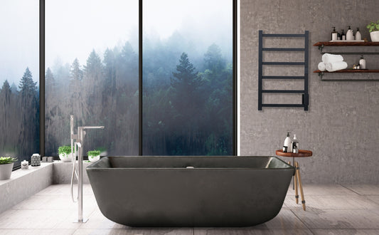 The heated towel rack is a versatile accessory for any modern bathroom