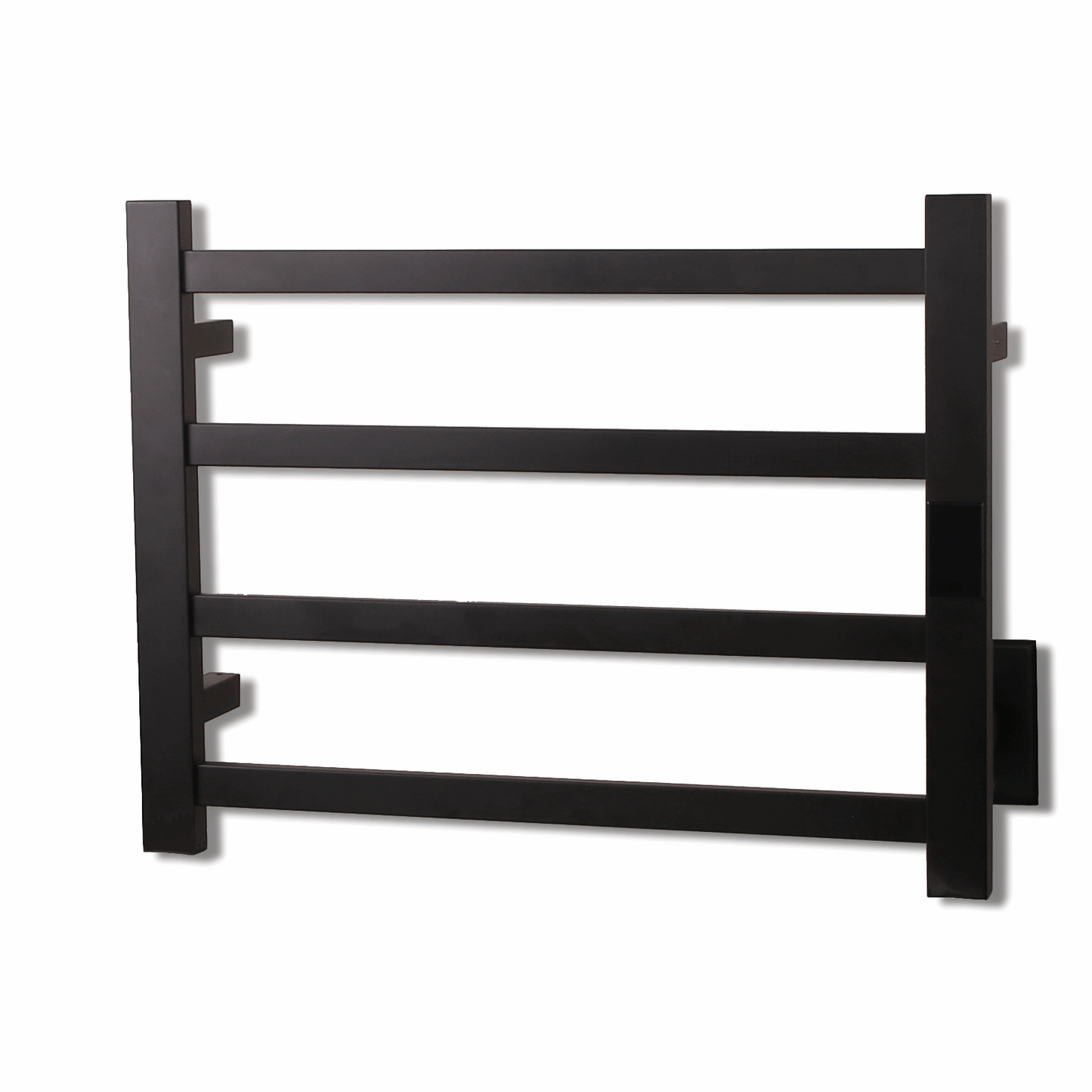 Topdattion Towel Warmer | Square 4 Bar | Matte Black Stainless Steel - Topdattion