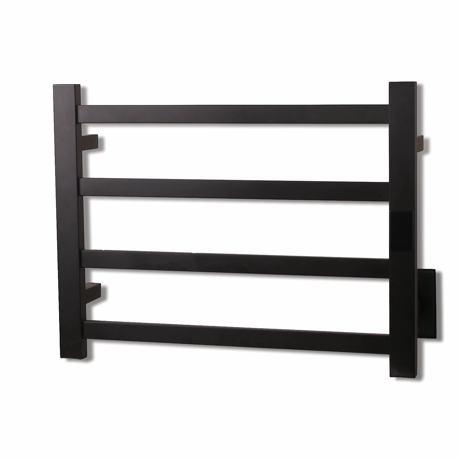 Topdattion Towel Warmer | Square 4 Bar | Matte Black Stainless Steel - Topdattion