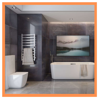 Topdattion Premium Electric Towel Warmer with brushed stainless steel design