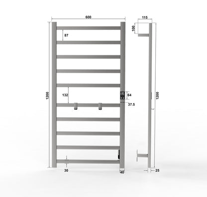 Modern bathroom decor with Topdattion towel warmer